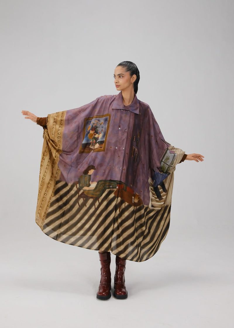 ECHO DRESS-Living Room cotton by CORD for women Worldwide