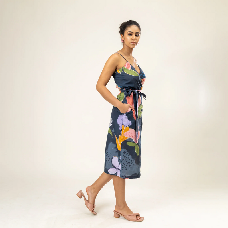MIKEALA DRESS by Doodlage in blue color for women Worldwide
