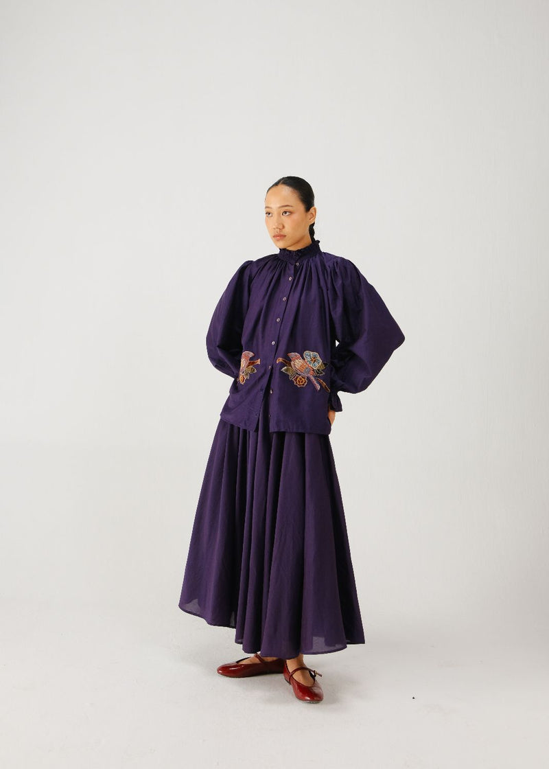 Elsa set-Ink parrot emb. silk by CORD for women Worldwide