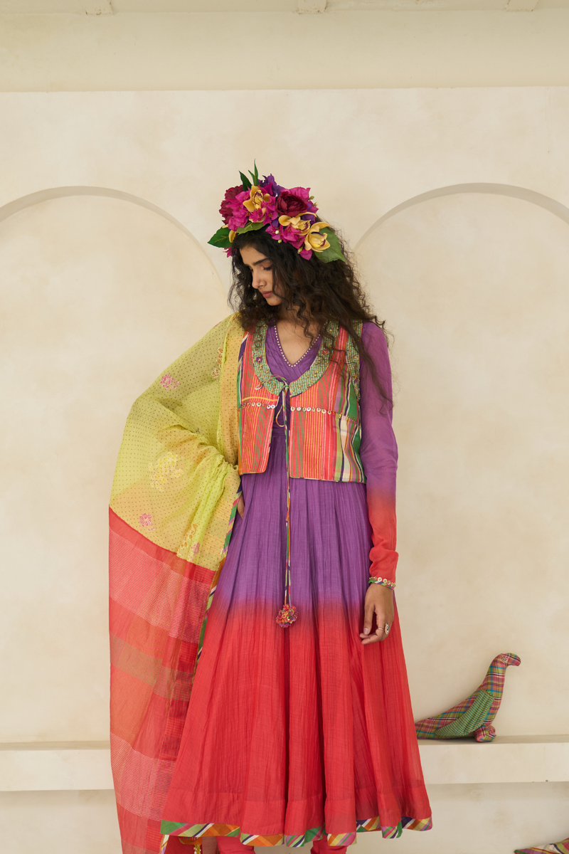 Emily Set cotton by SWATTI KAPOOR in multi color for women Worldwide