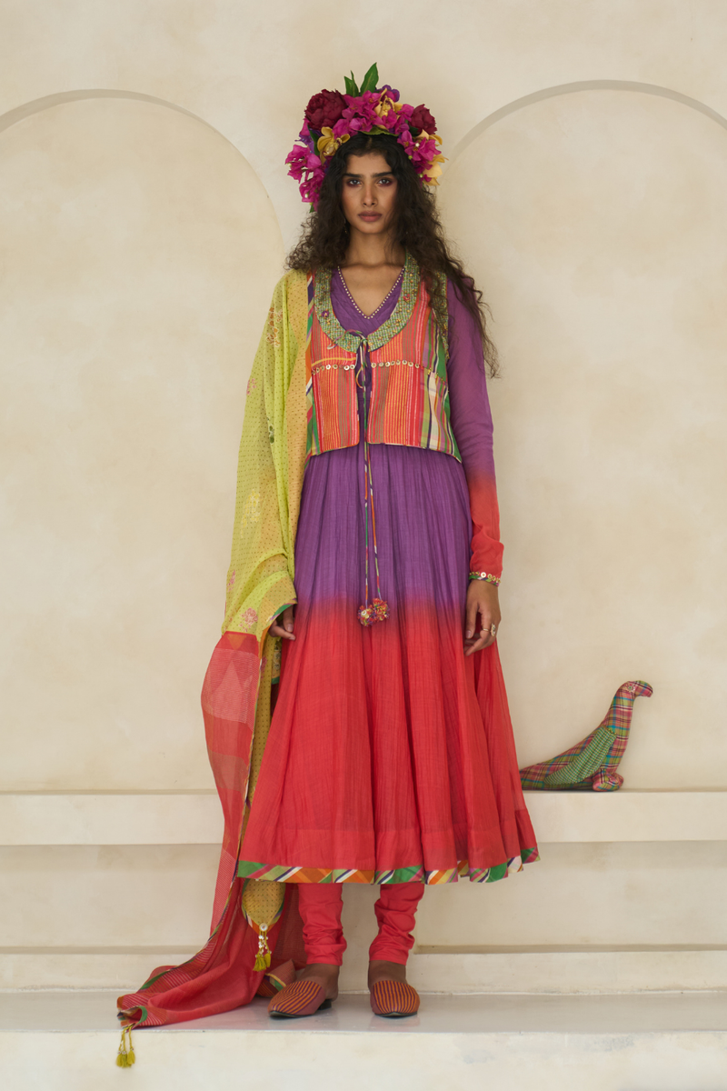 Emily Set cotton by SWATTI KAPOOR in multi color for women Worldwide