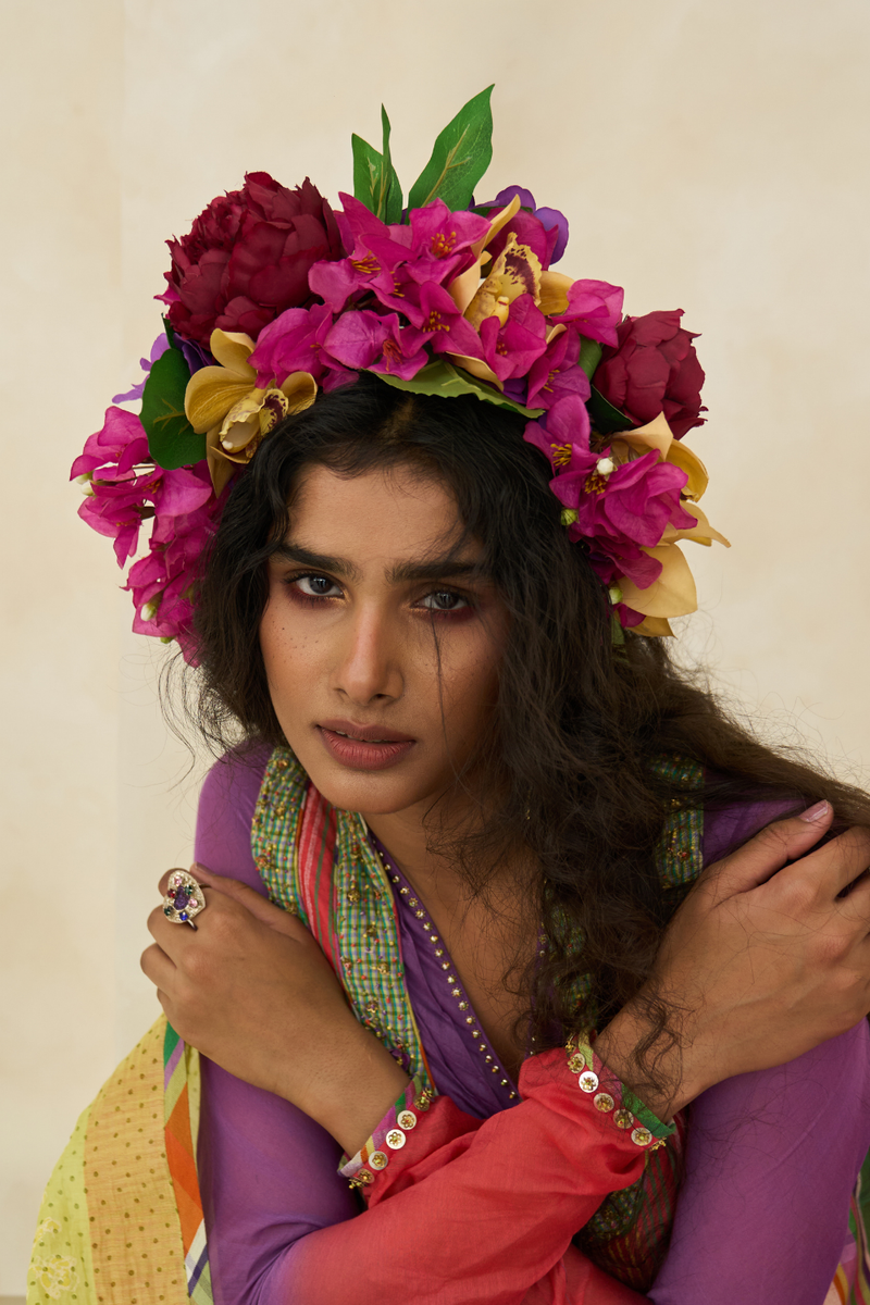 Emily Set cotton by SWATTI KAPOOR in multi color for women Worldwide