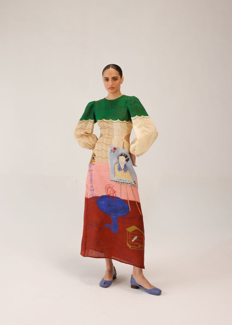 EURO LONG DRESS - LOFT all linen by CORD for women Worldwide