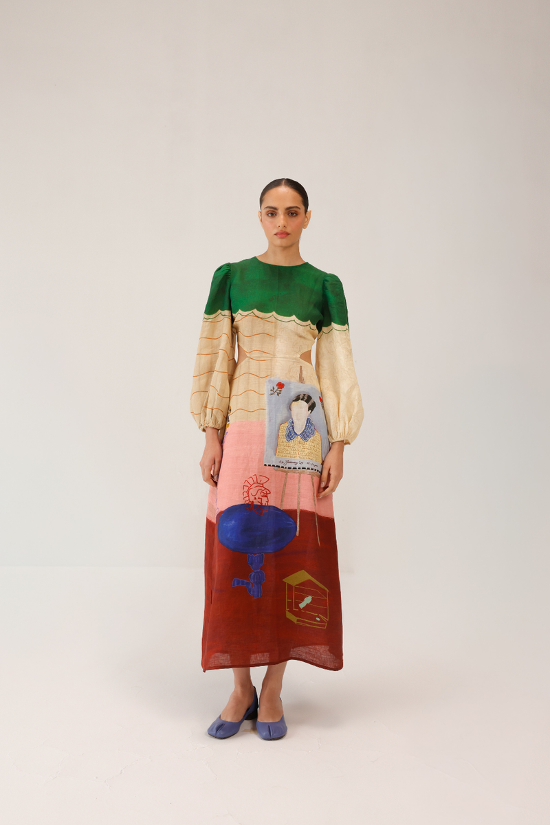 EURO LONG DRESS - LOFT all linen by CORD for women Worldwide