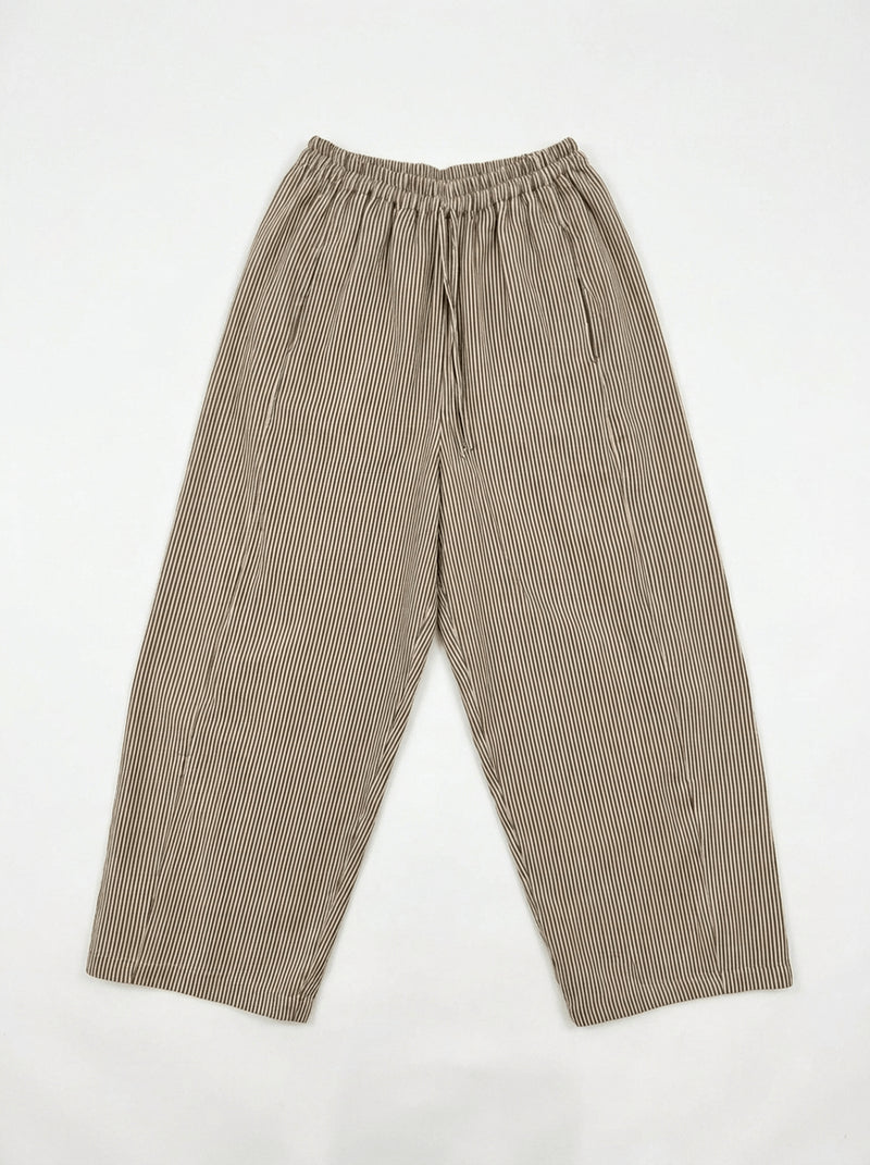 Easy Pants-Monochrome handwoven cotton pant/trouser by World of Crow in white,navy for women Worldwide