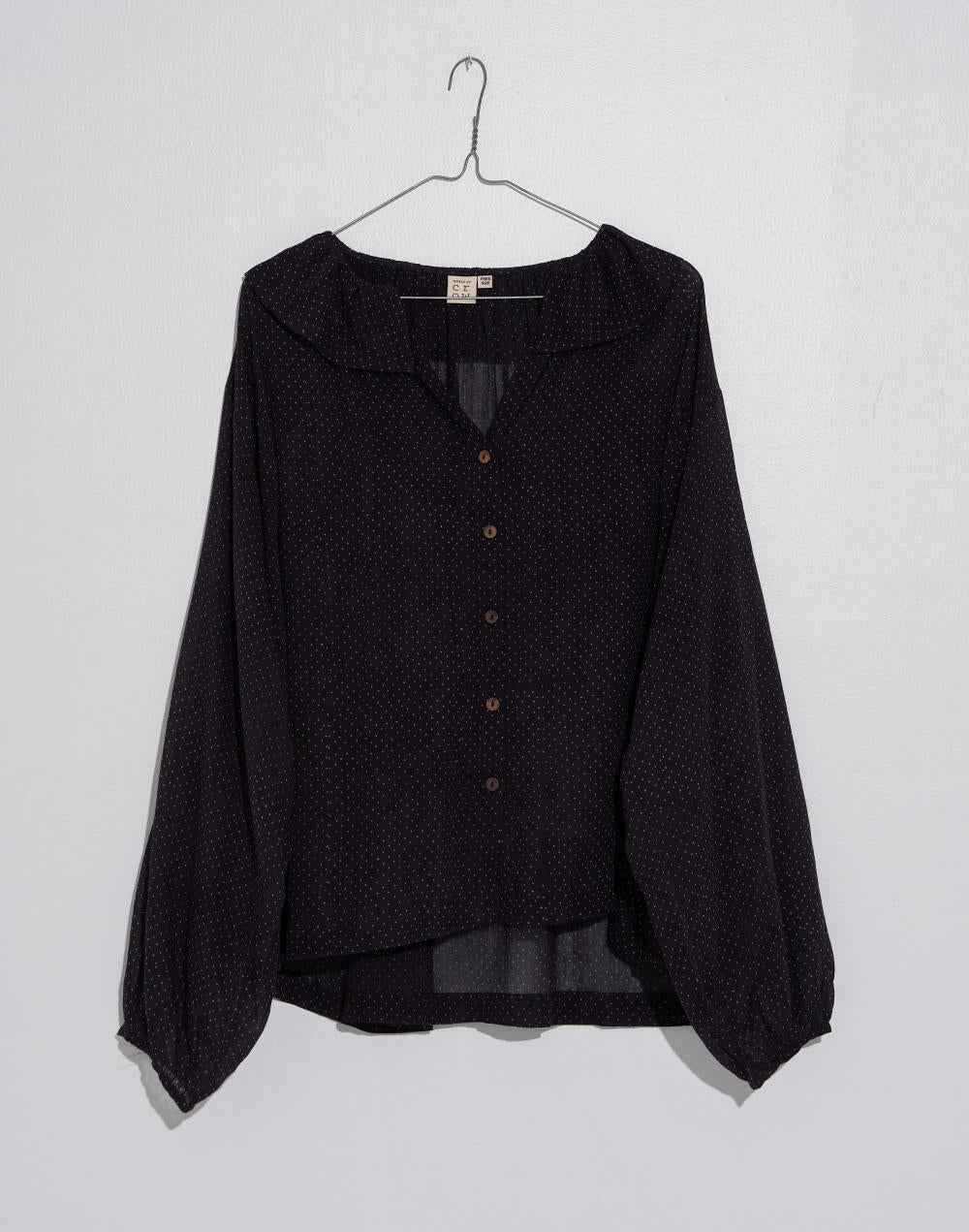 Easy polka everyday shirt - Black