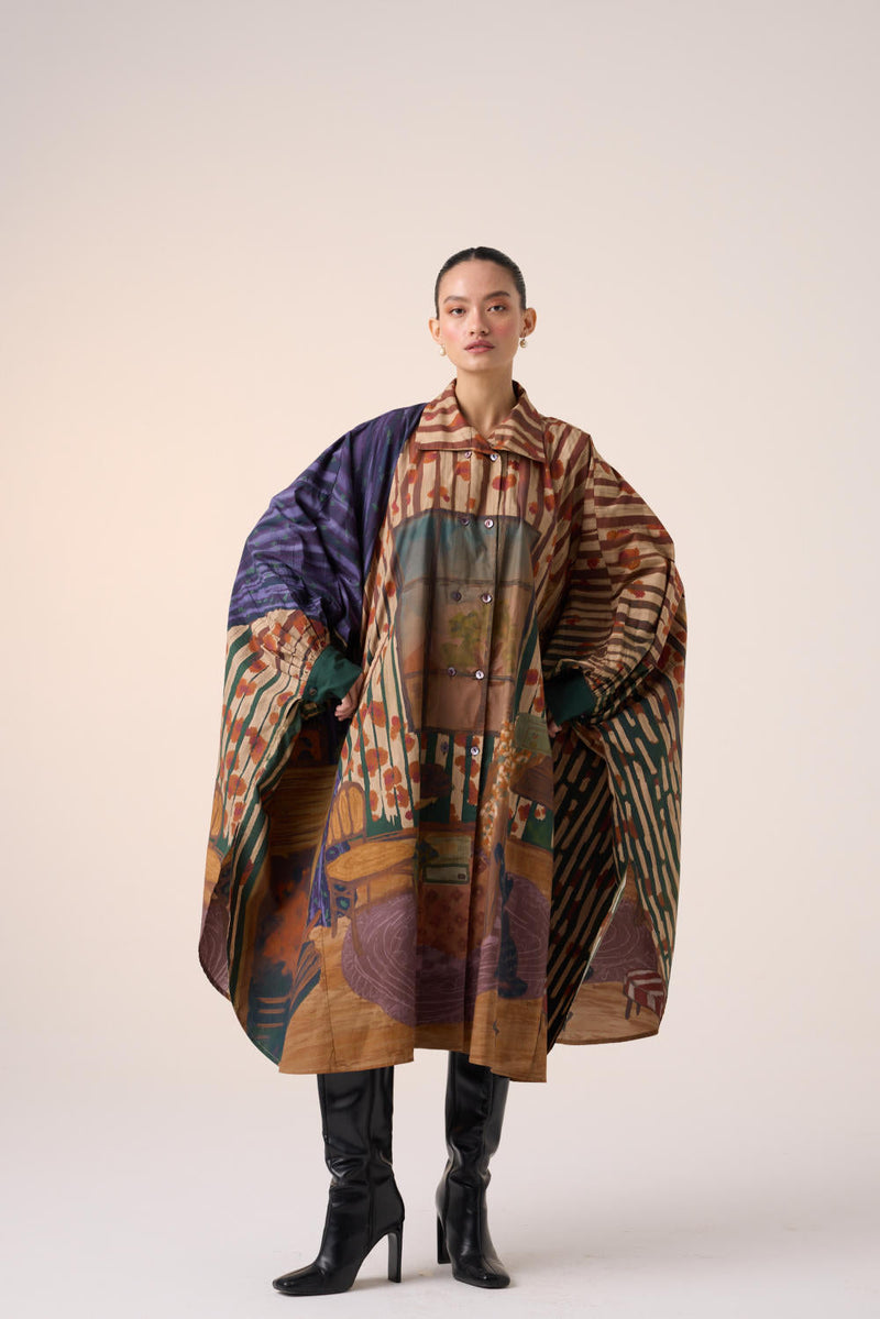 ECHO DRESS-HOME ALONE cotton by CORD for women Worldwide