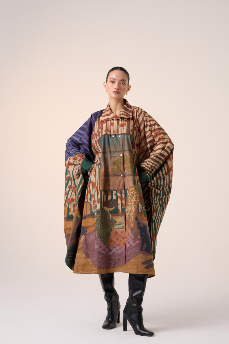 ECHO DRESS-HOME ALONE cotton by CORD for women Worldwide