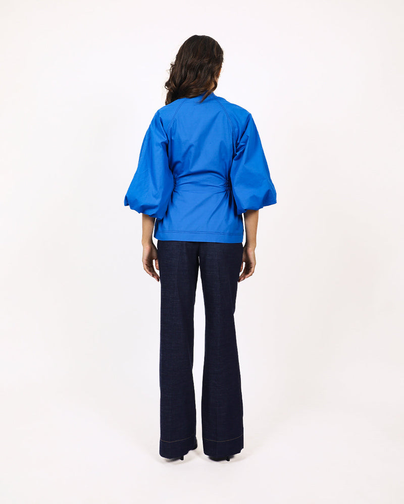 Lana Top-E.Blue & Navy 100% cotton by Leh Studios in navy color for women Worldwide