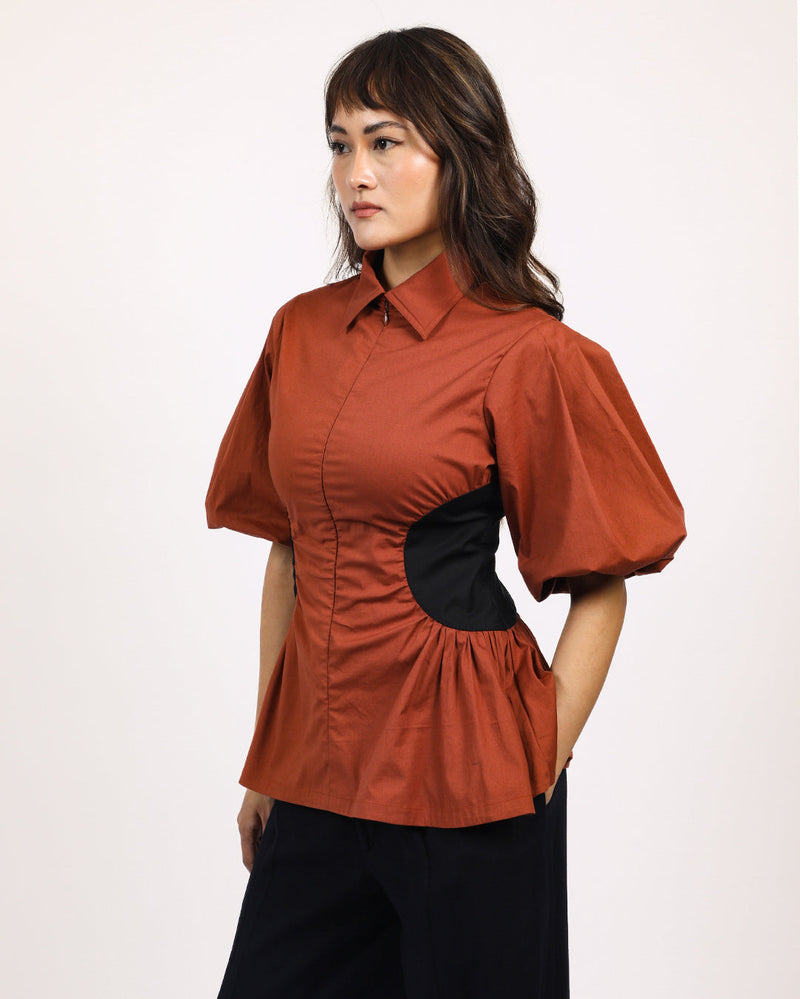 Illusion Top 100% cotton by Leh Studios in multi color for women Worldwide