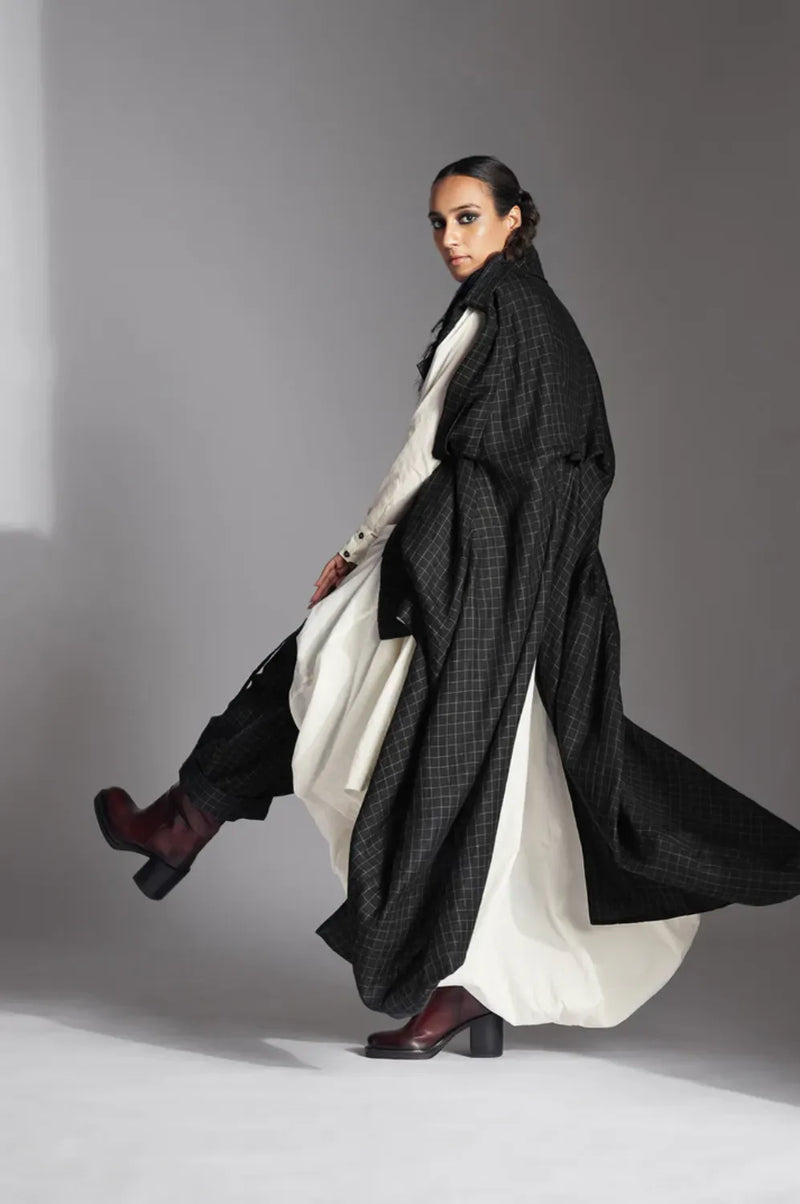 Eian Jacket-Black and White by Chola in black color for women Worldwide