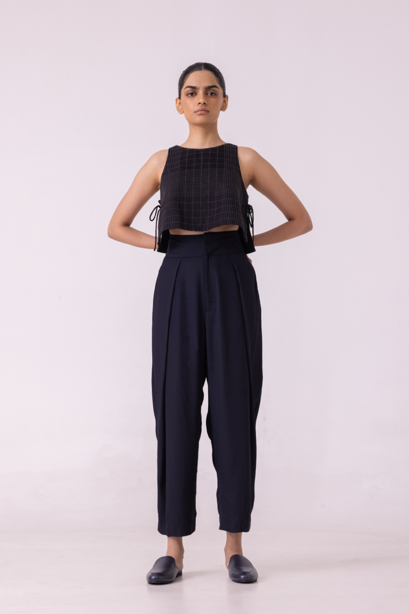 Elinor Black Barrel Pants satin by The Summer House in orange color for women Worldwide