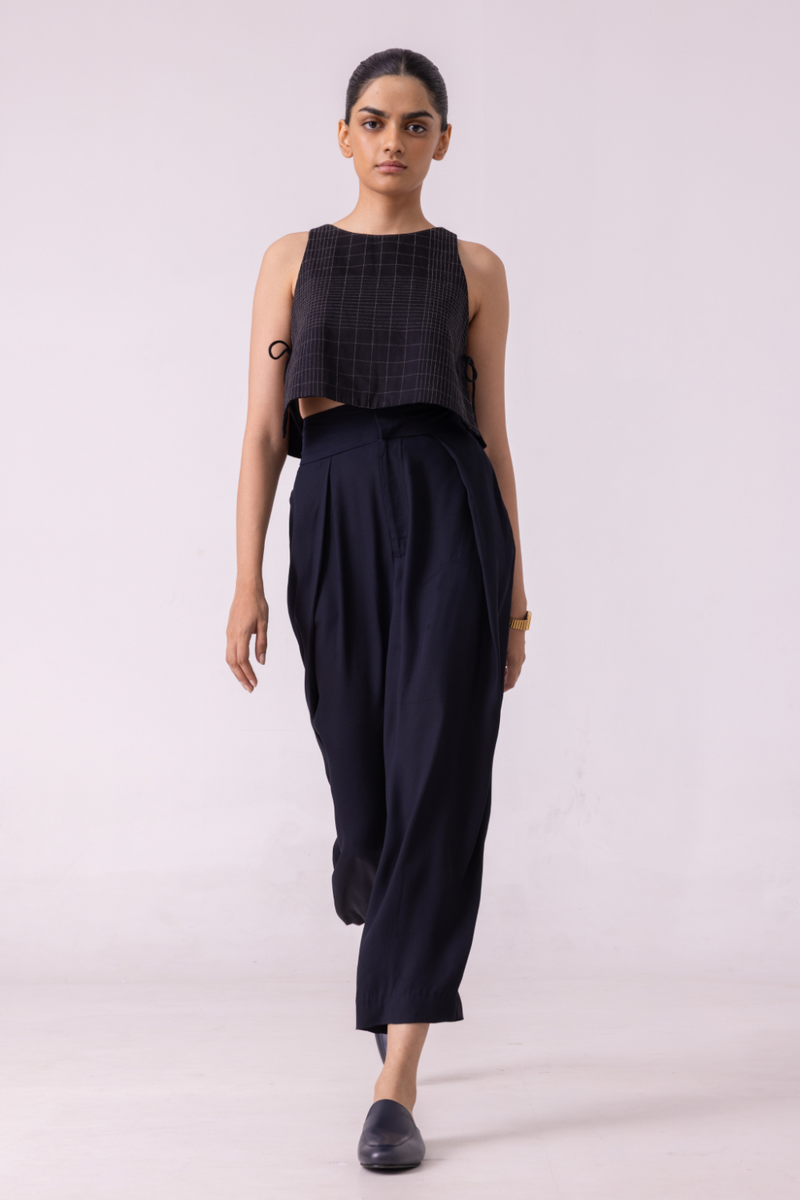 Elinor Black Barrel Pants satin by The Summer House in orange color for women Worldwide