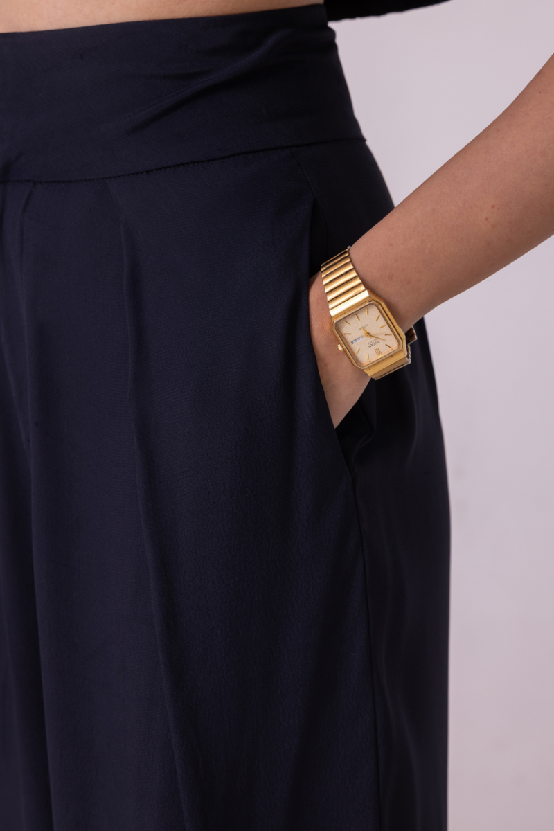Elinor Black Barrel Pants satin by The Summer House in orange color for women Worldwide