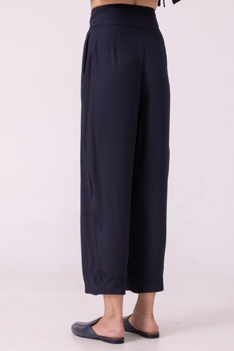 Elinor Black Barrel Pants satin by The Summer House in orange color for women Worldwide