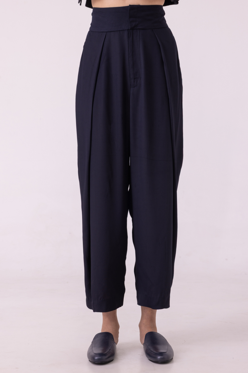 Elinor Black Barrel Pants satin by The Summer House in orange color for women Worldwide