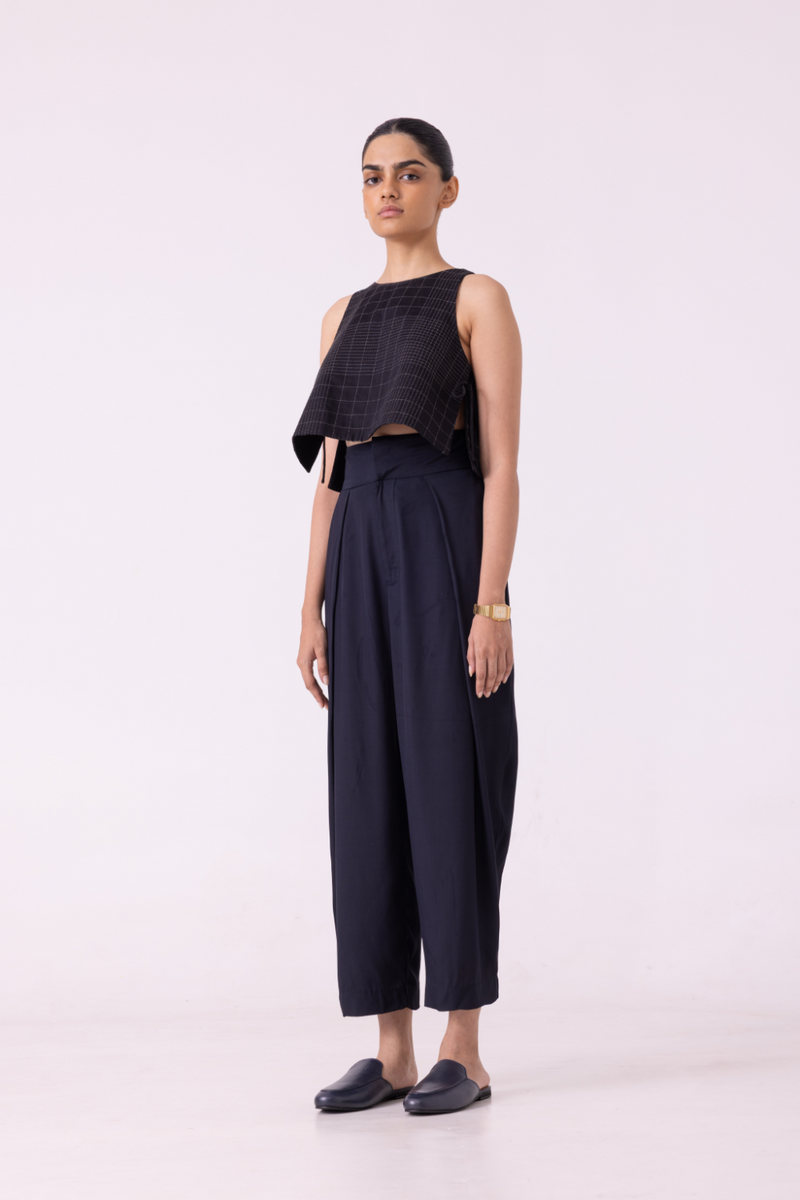Elinor Black Barrel Pants satin by The Summer House in orange color for women Worldwide