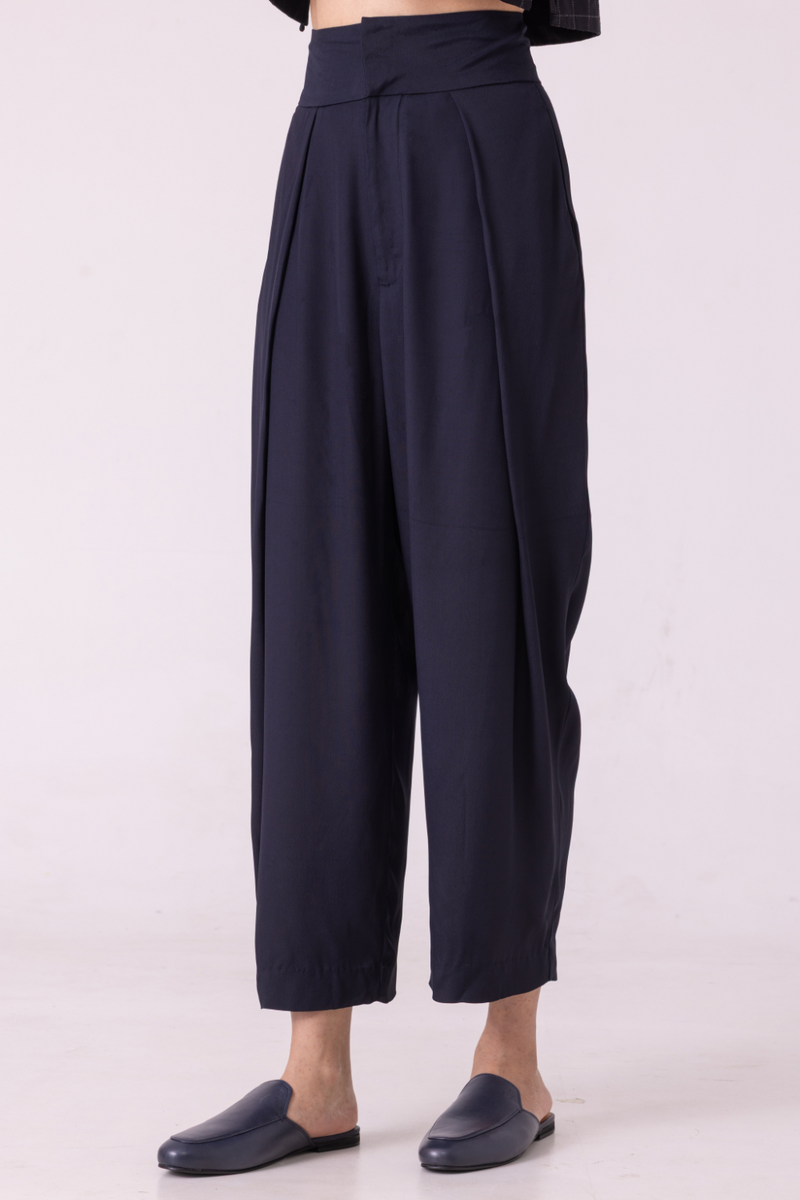 Elinor Black Barrel Pants satin by The Summer House in orange color for women Worldwide