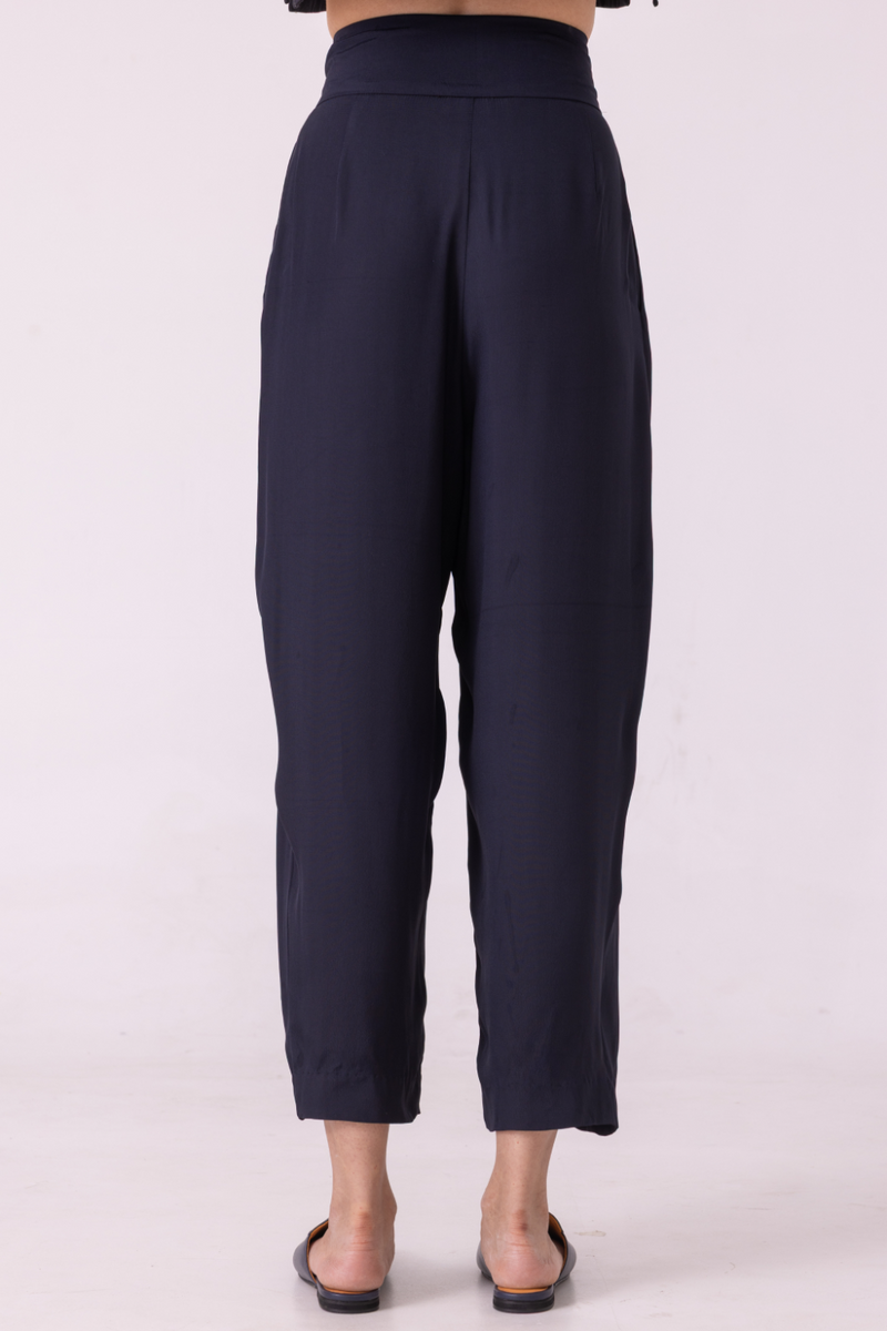 Elinor Black Barrel Pants satin by The Summer House in orange color for women Worldwide