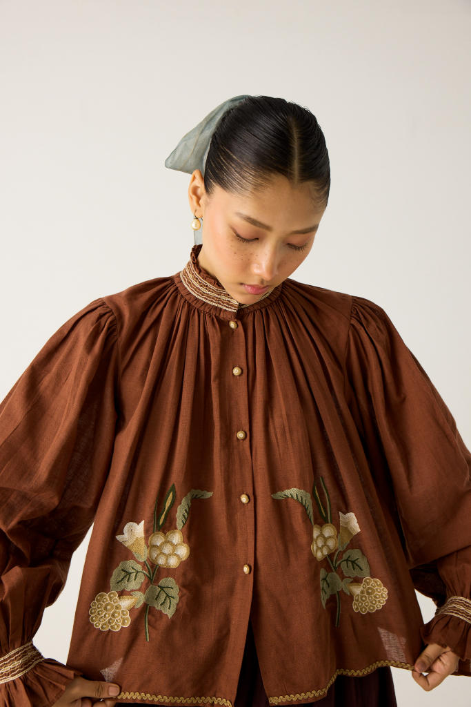 ELSA SET-RUST (ELSA TOP+ EMILY SKIRT) cotton by CORD in multi for women Worldwide