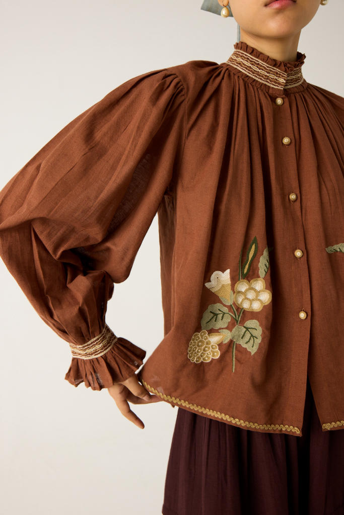 ELSA SET-RUST (ELSA TOP+ EMILY SKIRT) cotton by CORD in multi for women Worldwide