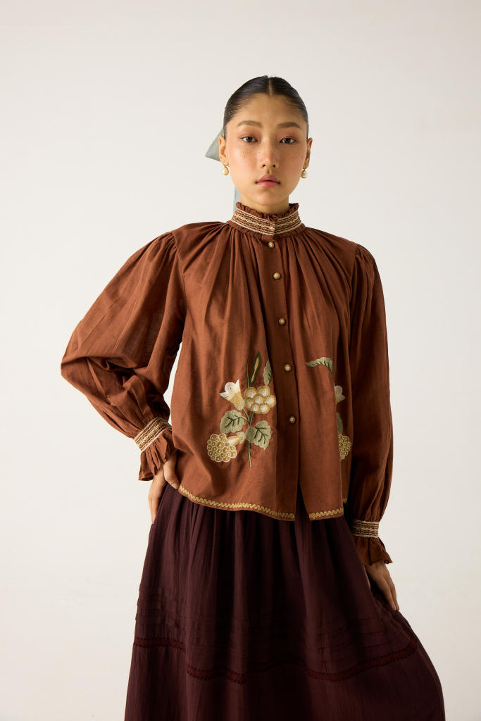 ELSA SET-RUST (ELSA TOP+ EMILY SKIRT) cotton by CORD in multi for women Worldwide