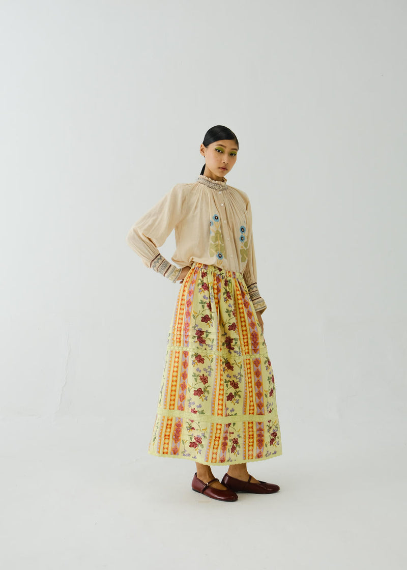 Emily skirt-Folk Bloom by CORD for women Worldwide