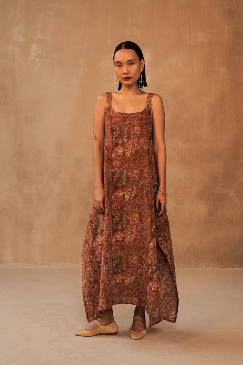 Endless Fields Kala Cotton Maxi Dress cotton by SUI in multi color for women Worldwide