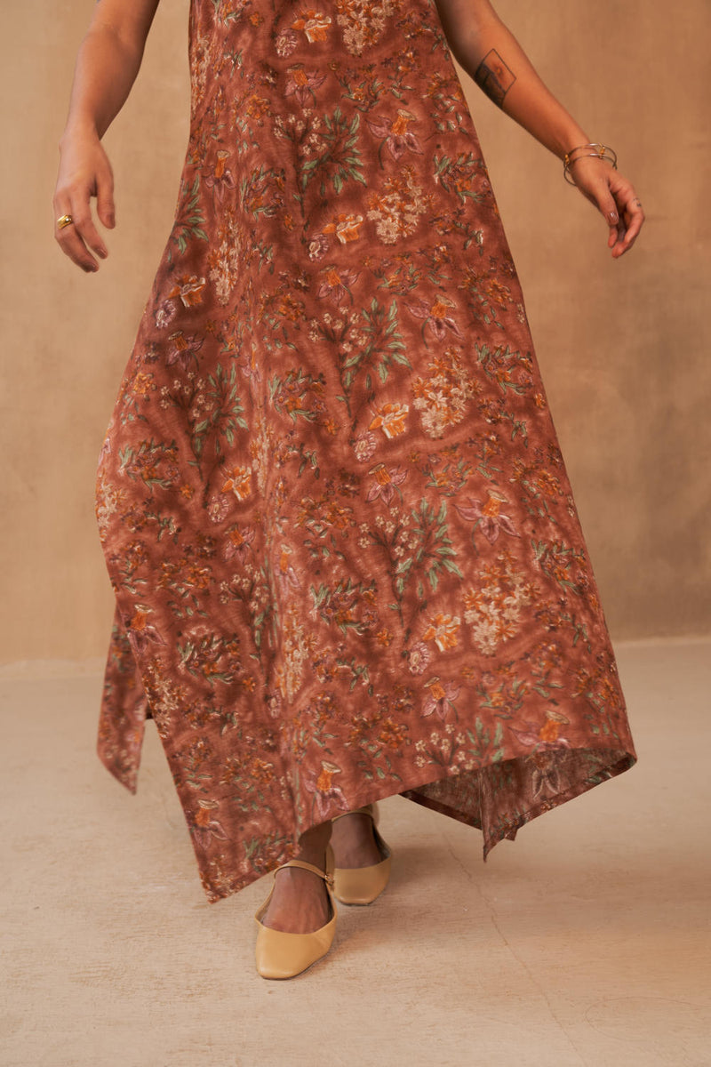 Endless Fields Kala Cotton Maxi Dress cotton by SUI in multi color for women Worldwide
