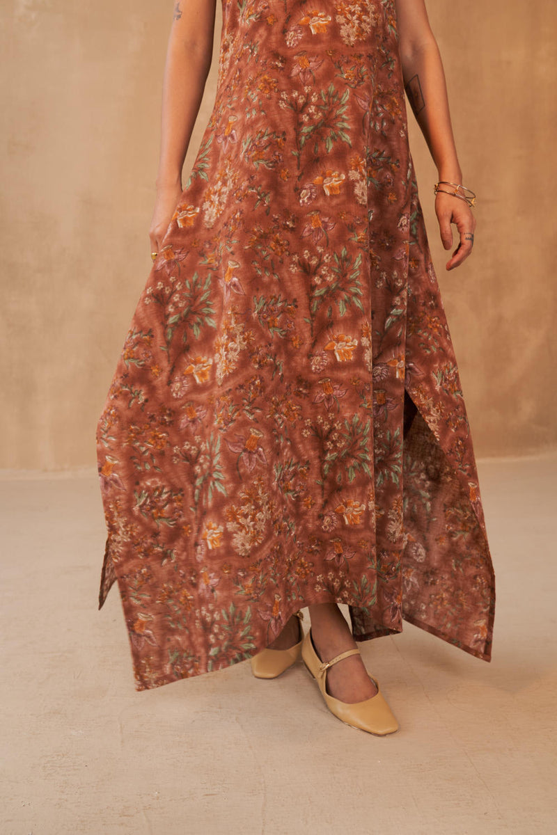 Endless Fields Kala Cotton Maxi Dress cotton by SUI in multi color for women Worldwide