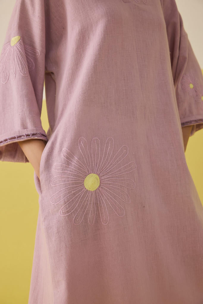 Endless Summer Kala Cotton Kurta Top cotton by SUI in pink color for women Worldwide