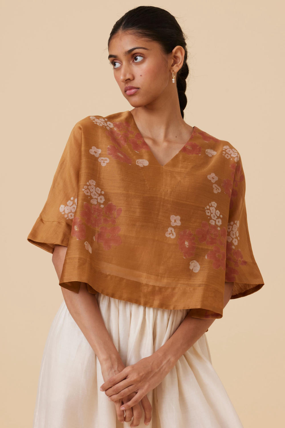 Erina Block Print Handwoven Top