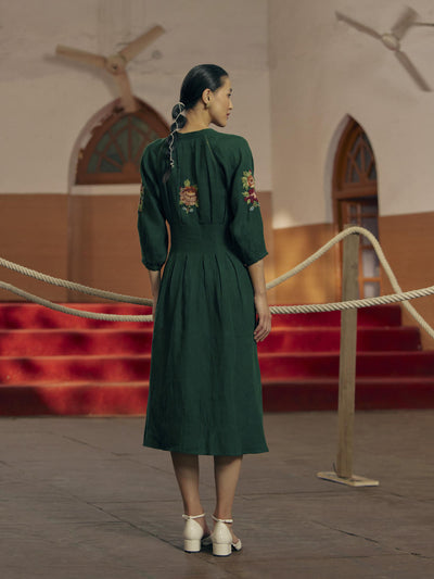 Eva Dress - Emerald Green