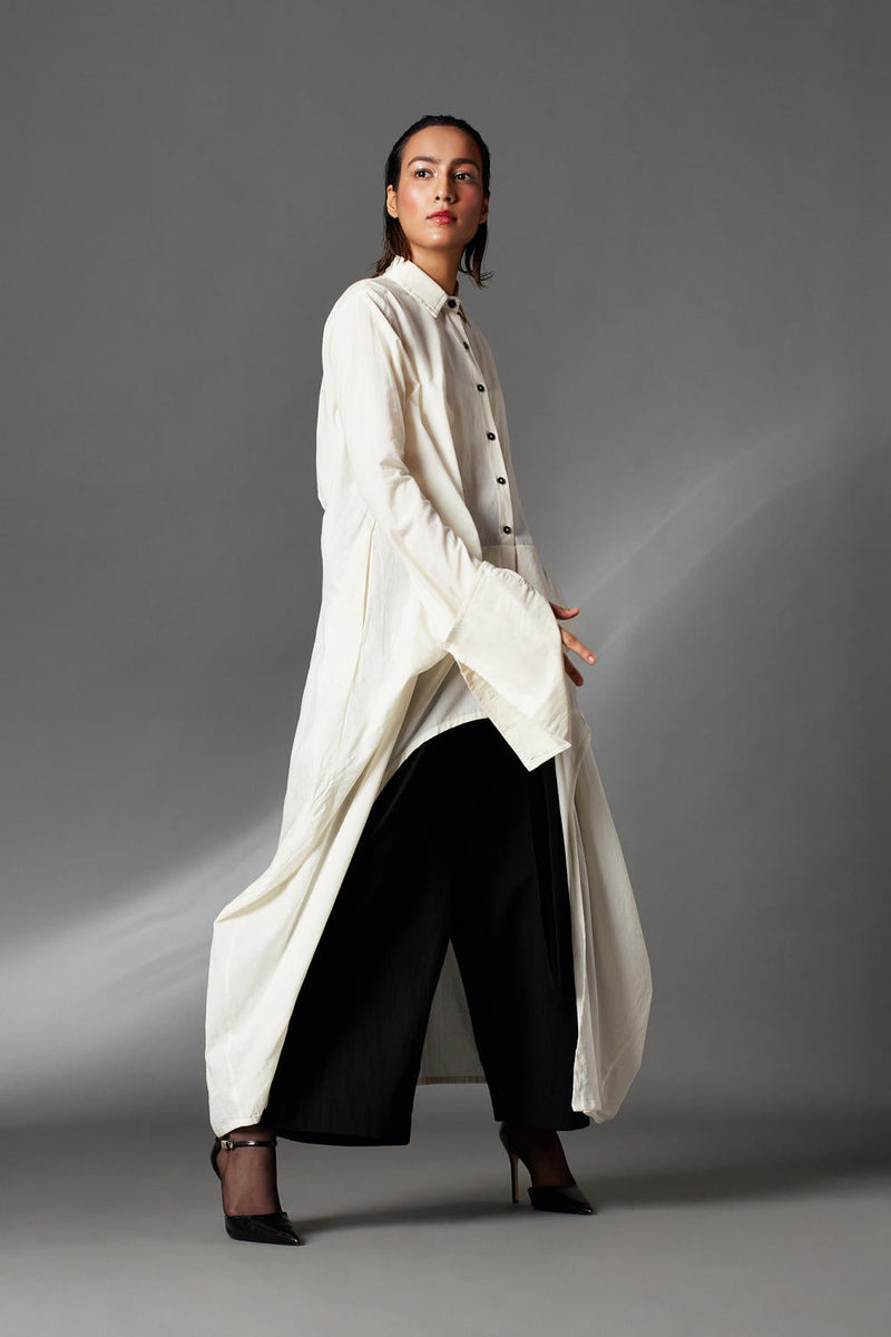 Everett Shirt-White cotton by Chola in white color for women Worldwide