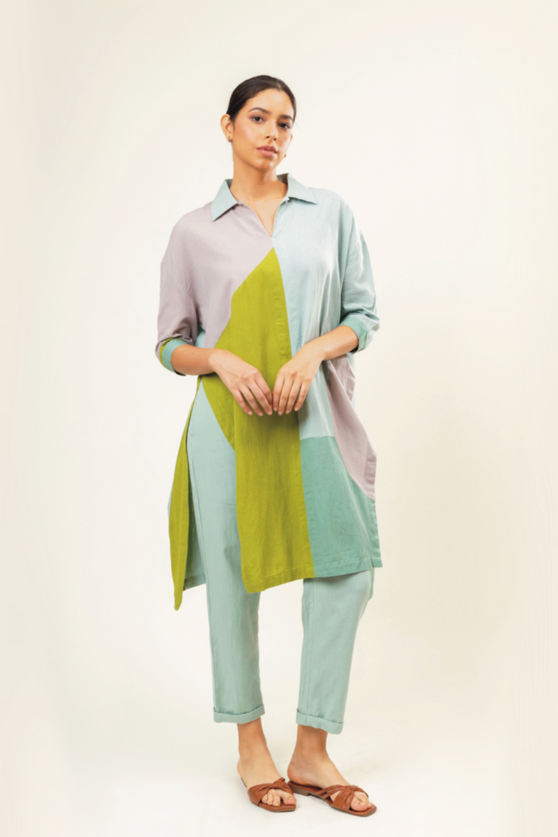 BLAKE PANELLED TUNIC mul by Doodlage in multi color for women Worldwide