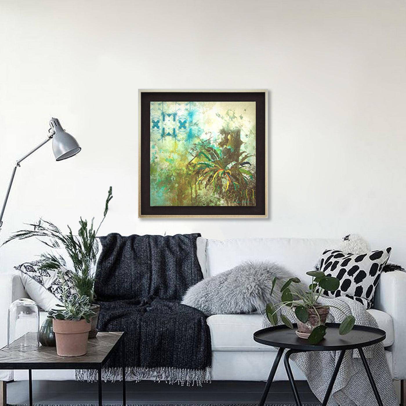 Jungle Batik Canvas Print (74x74 cm)