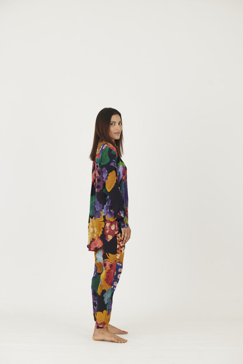 FARAH BLACK CO-ORD SET Co-ord Set by Yam in black color for women Worldwide