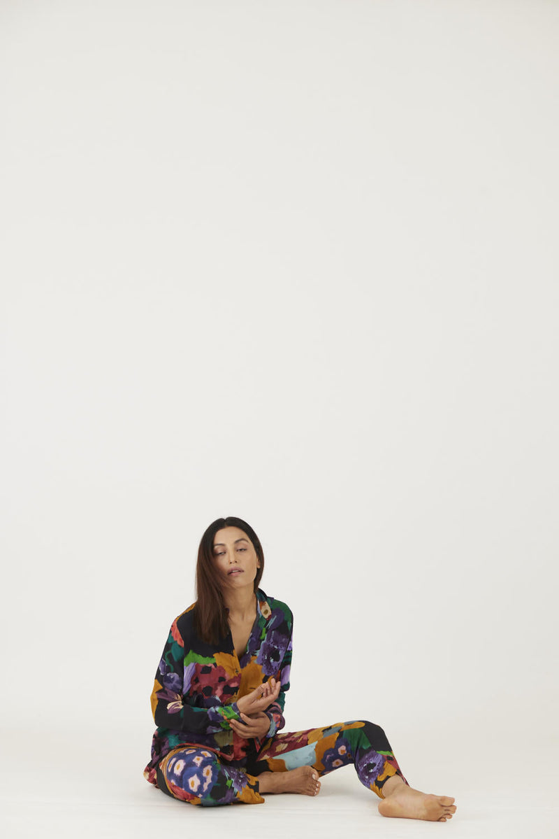 FARAH BLACK CO-ORD SET Co-ord Set by Yam in black color for women Worldwide