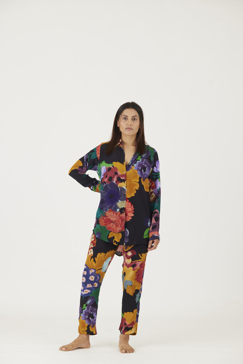 FARAH BLACK CO-ORD SET Co-ord Set by Yam in black color for women Worldwide