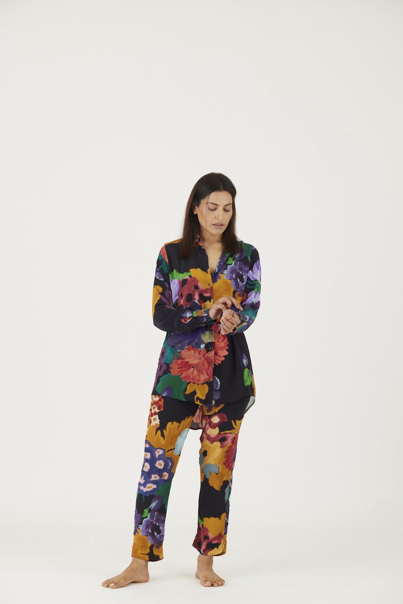 FARAH BLACK CO-ORD SET Co-ord Set by Yam in black color for women Worldwide