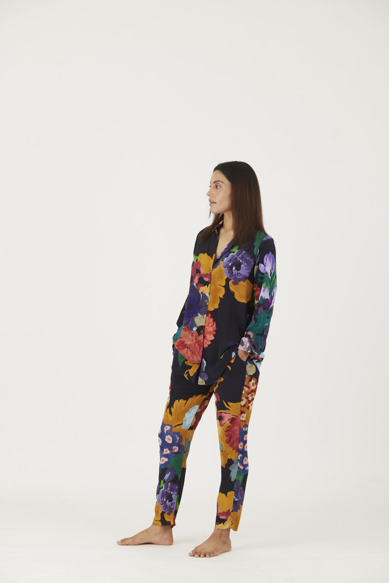 FARAH BLACK CO-ORD SET Co-ord Set by Yam in black color for women Worldwide