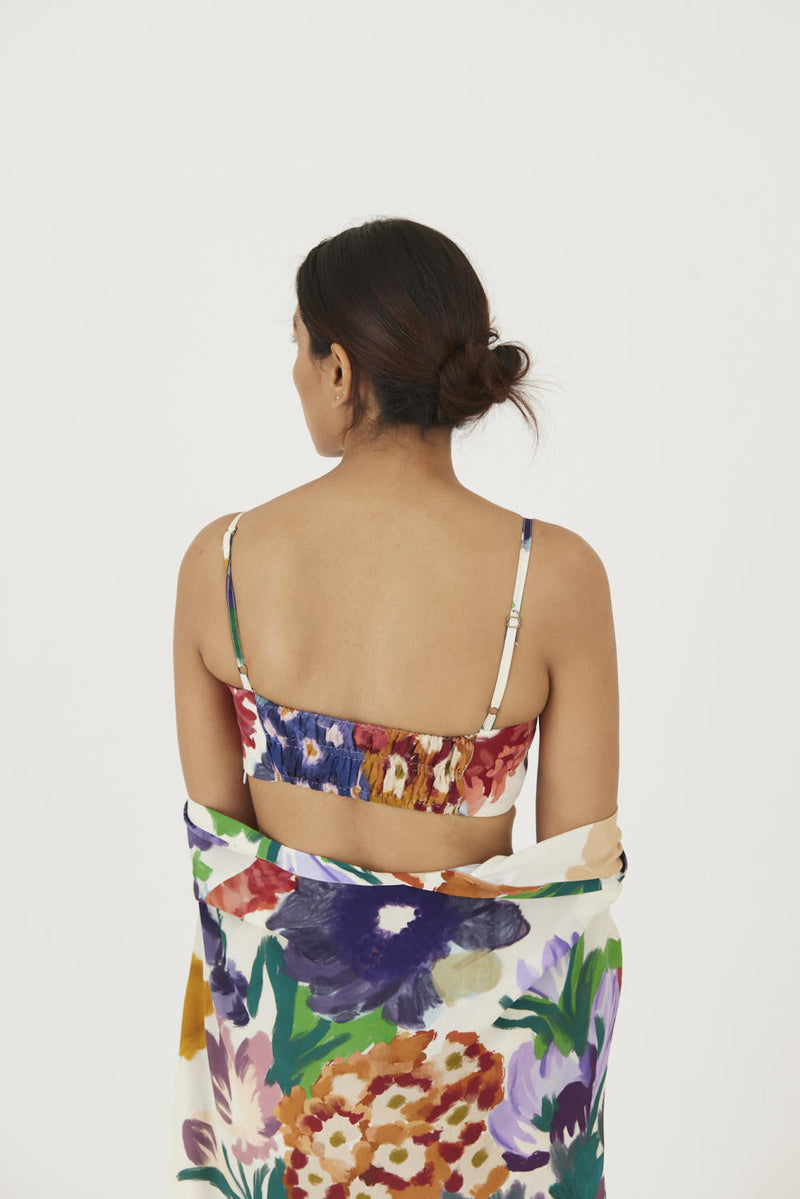 FARAH WHITE 3 pcs SET mul Co-ord Set by Yam in multi color for women Worldwide