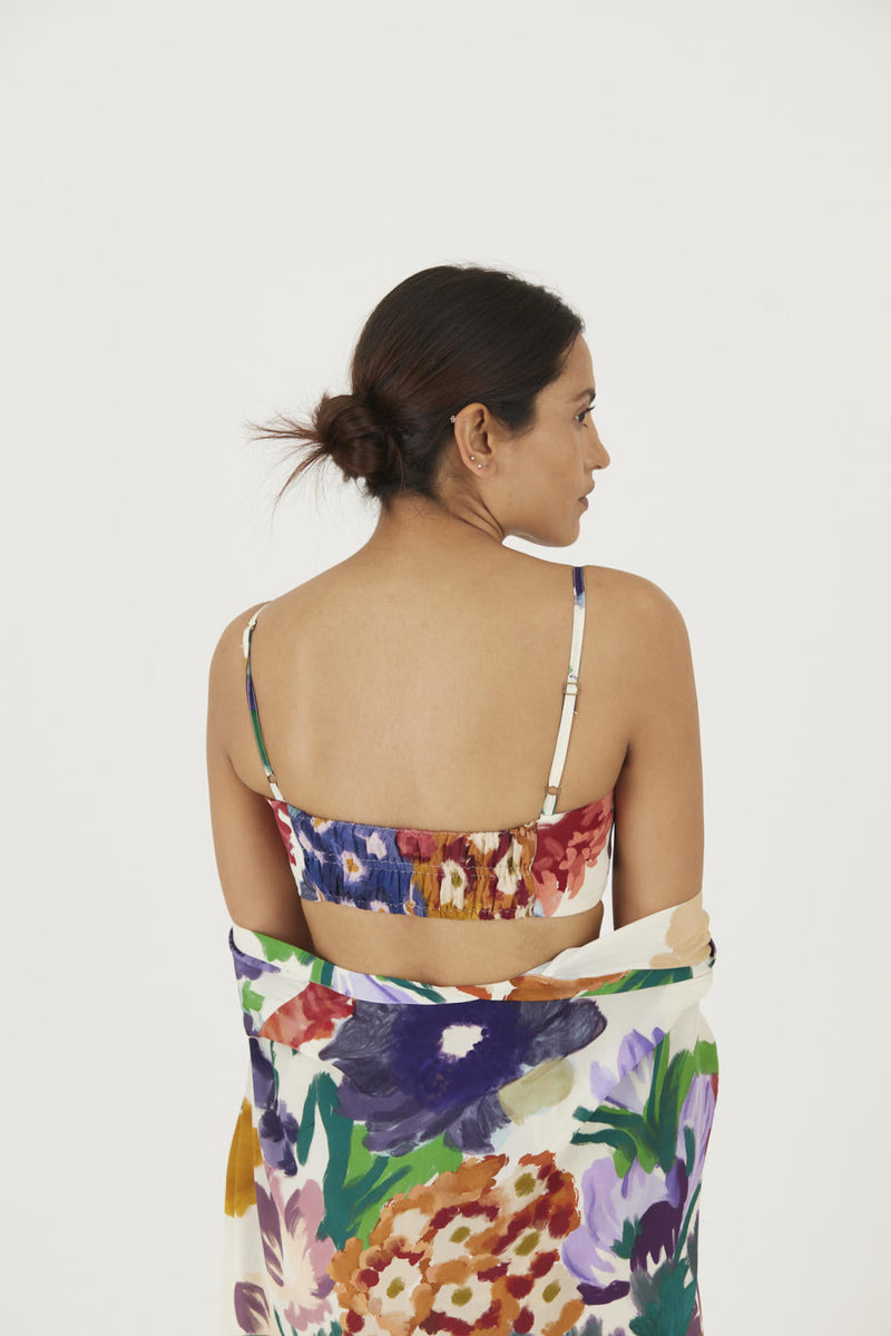 FARAH WHITE 3 pcs SET mul Co-ord Set by Yam in multi color for women Worldwide