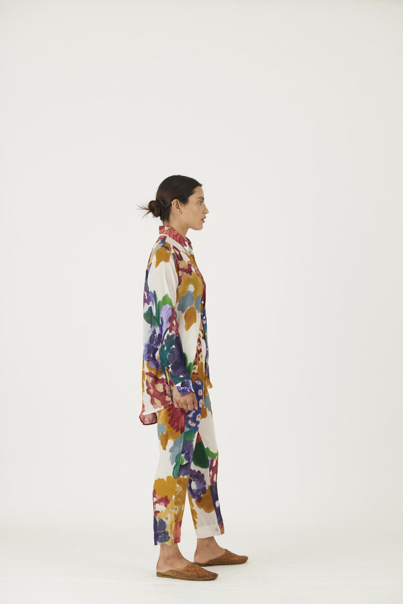 FARAH WHITE CO-ORD SET mul Co-ord Set by Yam in multi color for women Worldwide