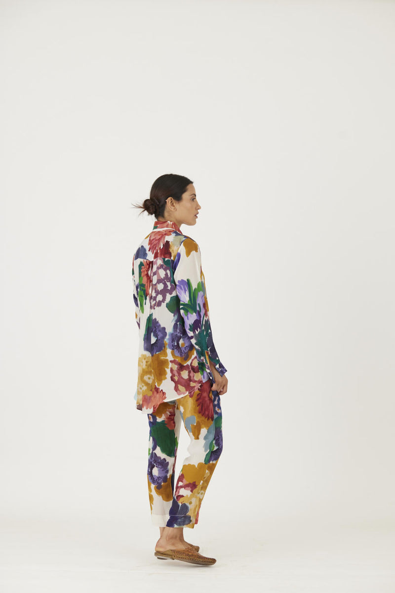 FARAH WHITE CO-ORD SET mul Co-ord Set by Yam in multi color for women Worldwide