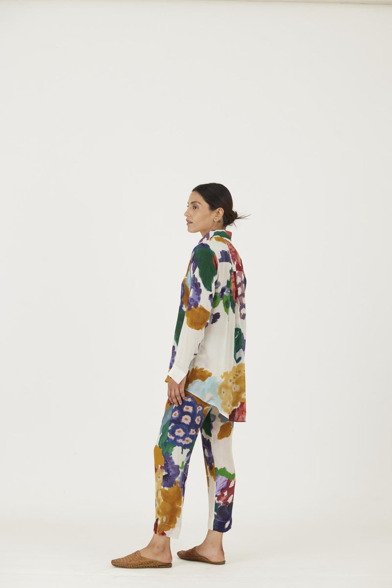 FARAH WHITE CO-ORD SET mul Co-ord Set by Yam in multi color for women Worldwide