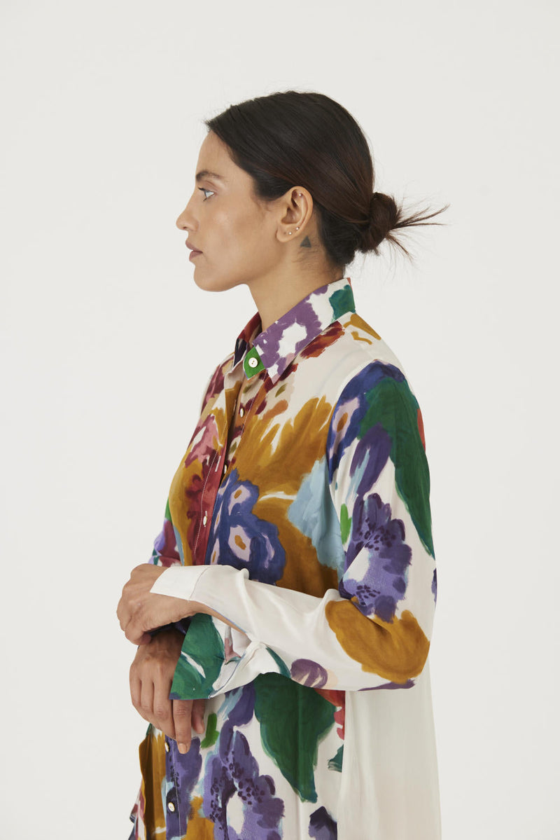 FARAH WHITE CO-ORD SET mul Co-ord Set by Yam in multi color for women Worldwide