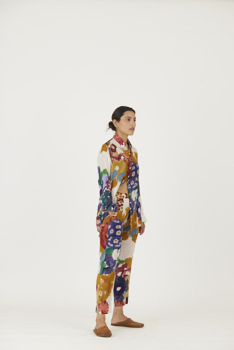 FARAH WHITE CO-ORD SET mul Co-ord Set by Yam in multi color for women Worldwide