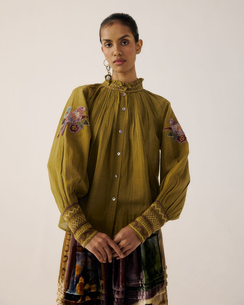 FARMER SET-Parrot Emb. cotton by CORD for women Worldwide