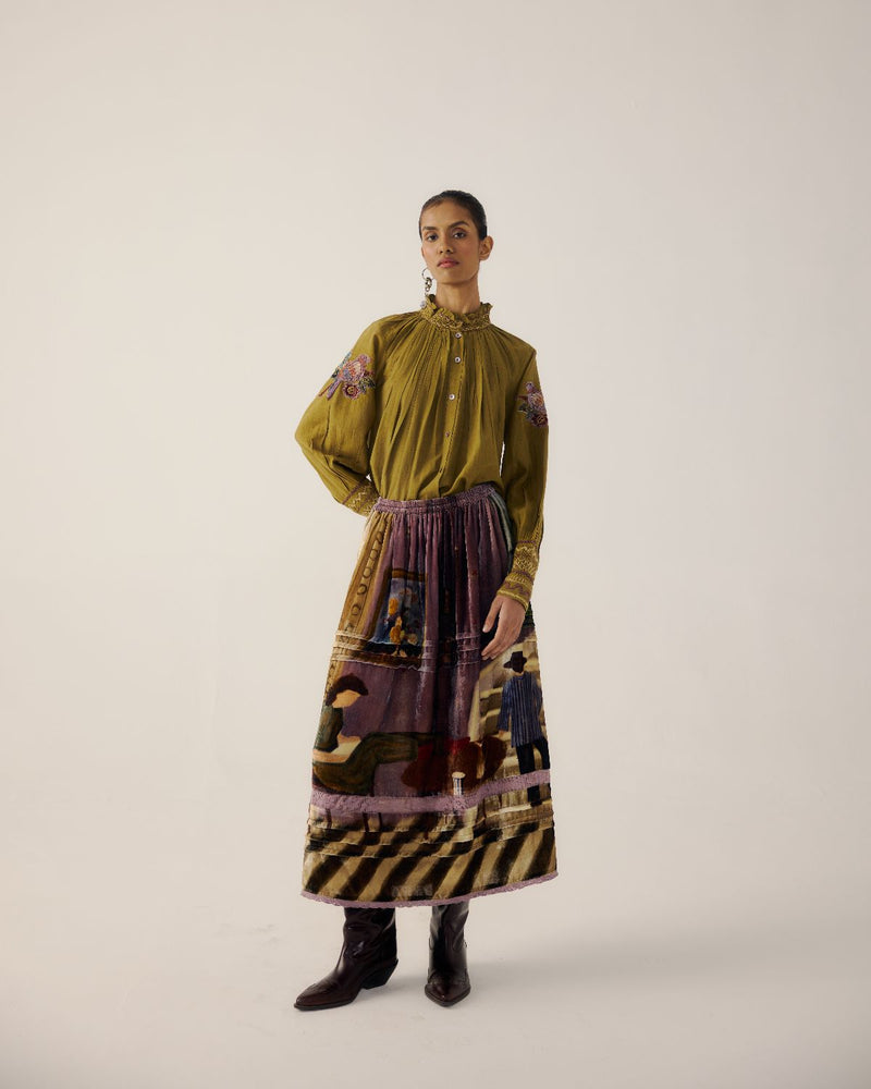 FARMER SET-Parrot Emb. cotton by CORD for women Worldwide